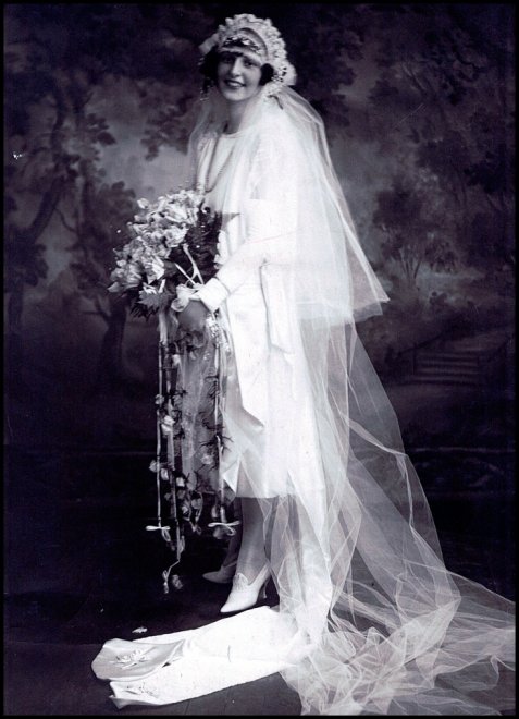 Antique wedding photo