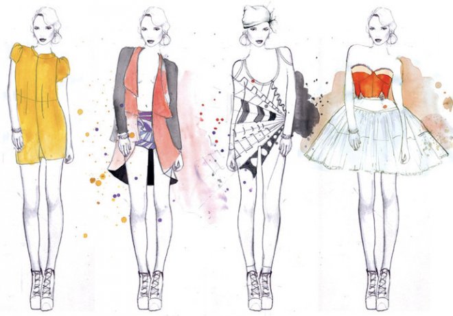 Sarah Hankinson's most beautiful fashion illustrations