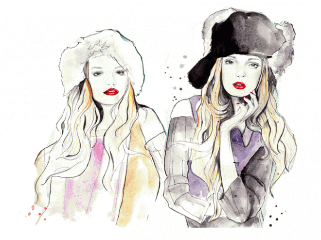 Sarah Hankinson's most beautiful fashion illustrations