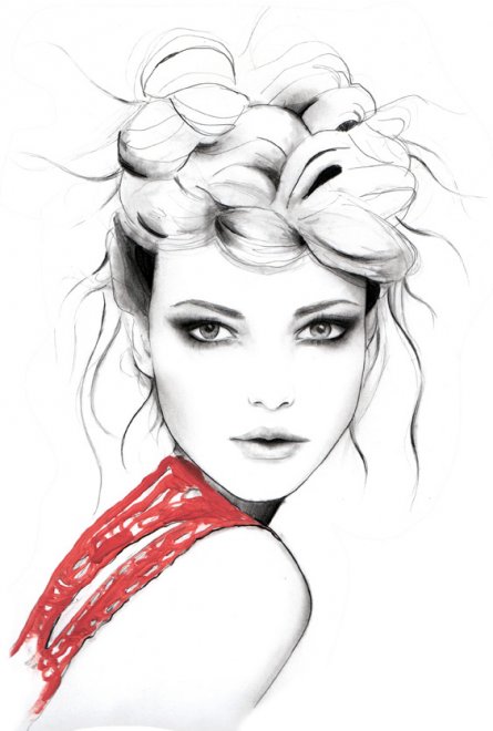 fashion illustrations by Sarah Hankinson