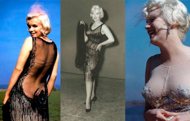 See-through dresses by Marilyn Monroe