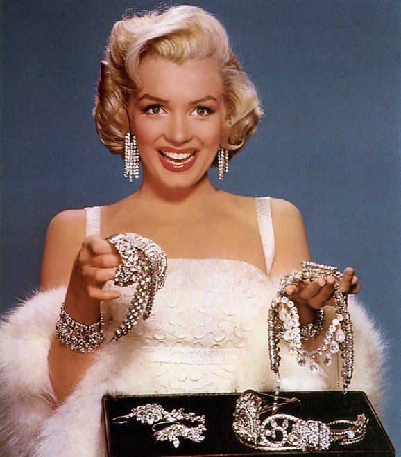 Marilyn Monroe, diamonds are a girl's best friend