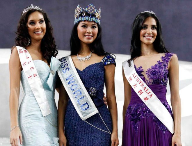 Contestants of the Miss World 2024 beauty pageant