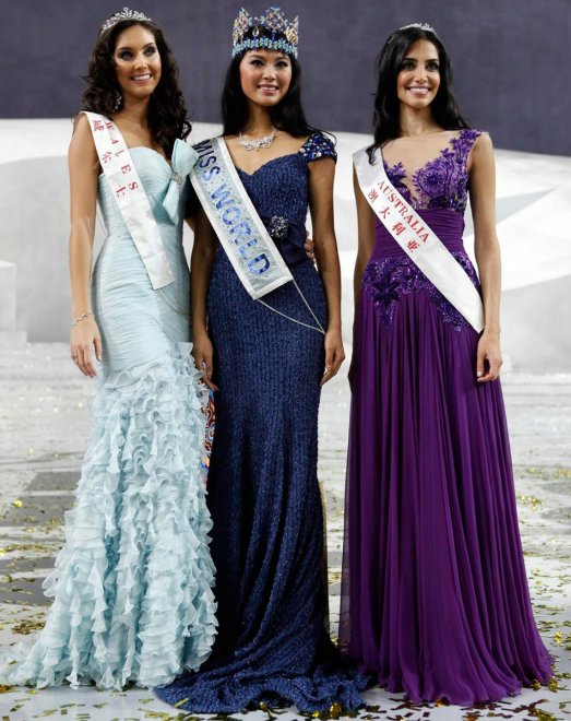 Contestants of the Miss World 2024 beauty pageant