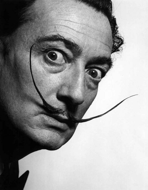 Philip Halsman - Salvador Dali mustache