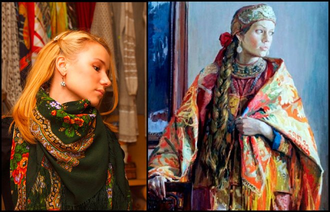 Russian shawls history