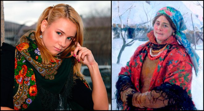 Russian shawls history