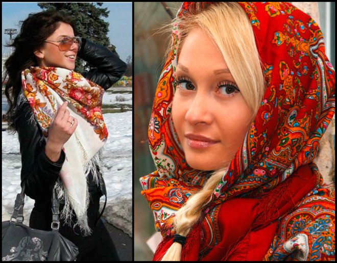 Russian beauties and Russian shawls