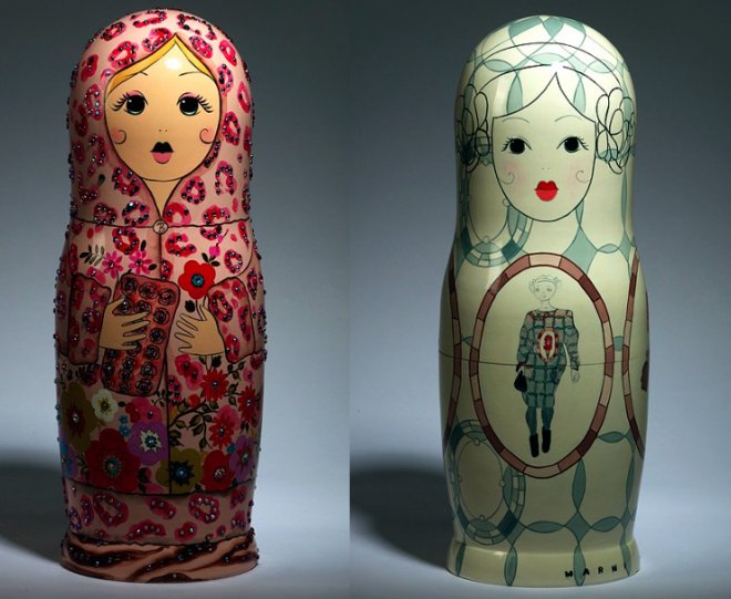 glamorous designer nesting dolls photos