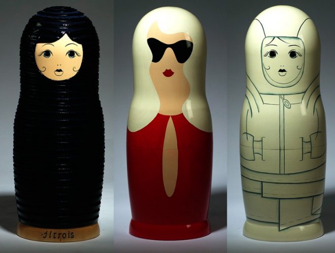 Glamorous Russian nesting dolls photo