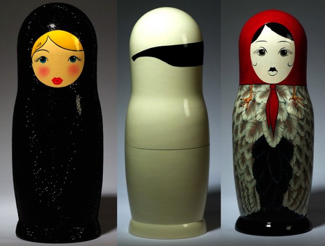 Glamorous Russian nesting dolls photo