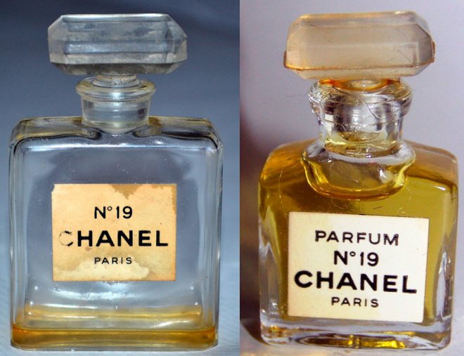 Vintage bottles Chanel 19