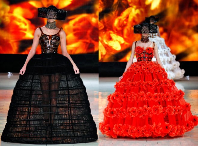 Dresses from Alexander McQueen 2024 photo