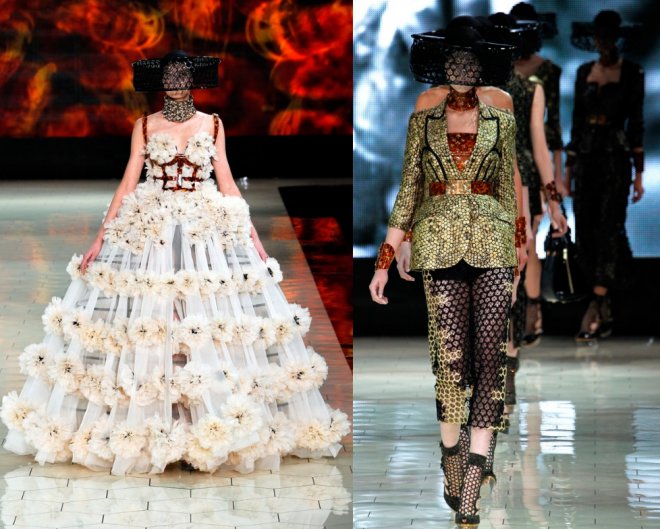 Dresses from Alexander McQueen 2024 photo