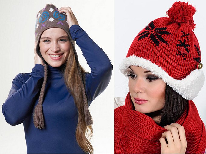 Fashionable knitted hats, warm hats, winter 2024-2025