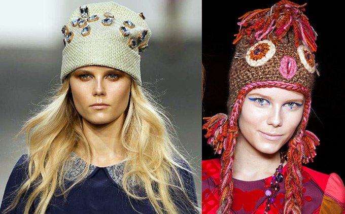 Fashionable knitted hats, warm hats, winter 2024-2025