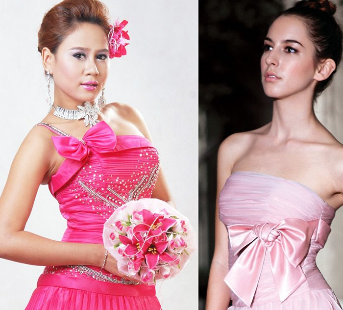 Pink wedding dresses