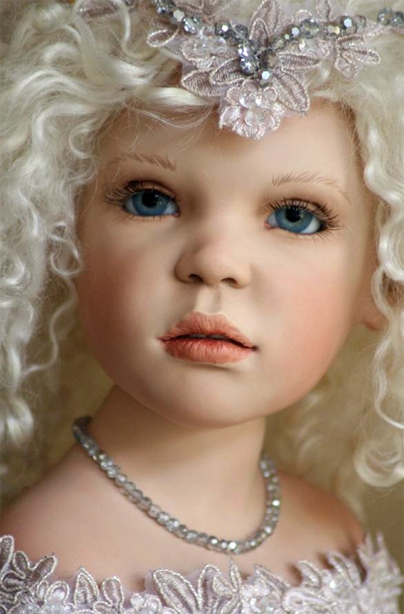 Doll beauty from porcelain