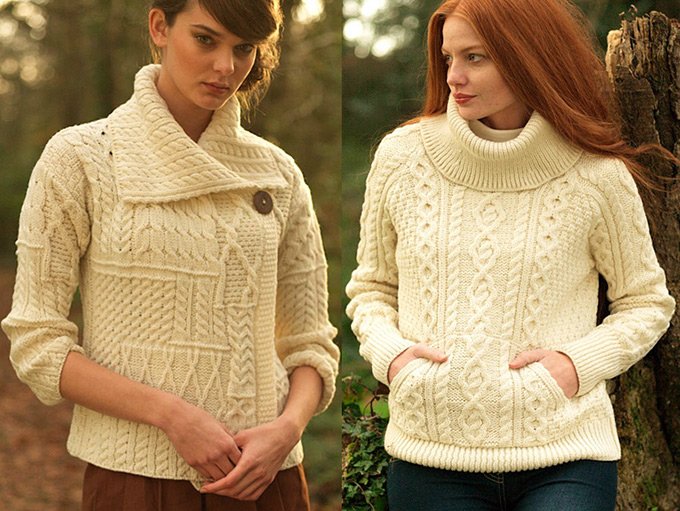 Irish Patterns Fashion Womens Sweaters