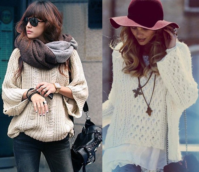 Fashionable women's sweaters fall winter 2024-2025