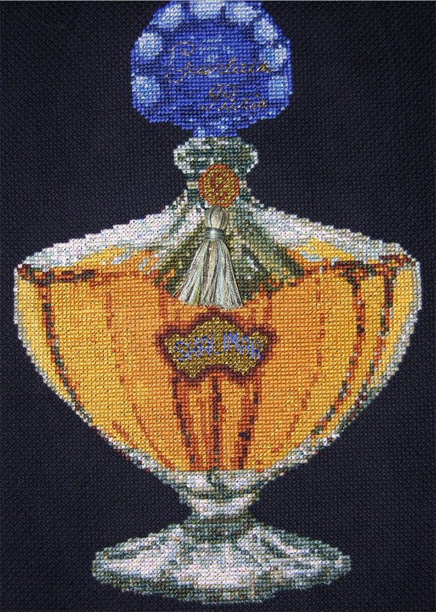 Cross stitch, perfume Shalimar