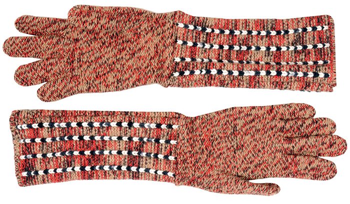 Knitted gloves from the Missoni brand