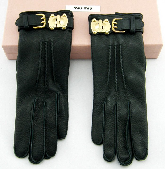 Fashion leather gloves