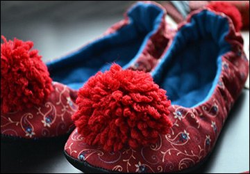 Warm home slippers