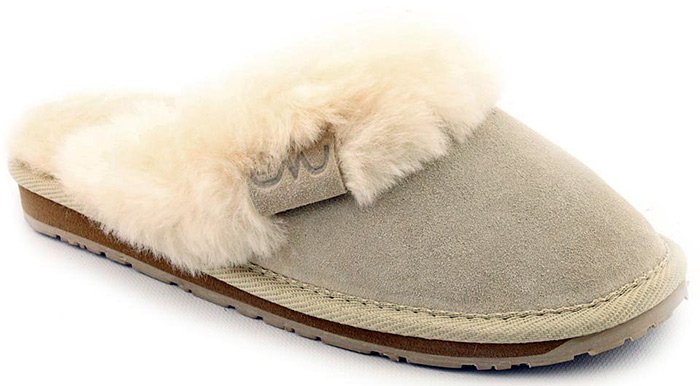 fashionable fur slippers