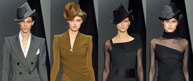 chapeaux de Donna Karan automne-hiver 2024-2025