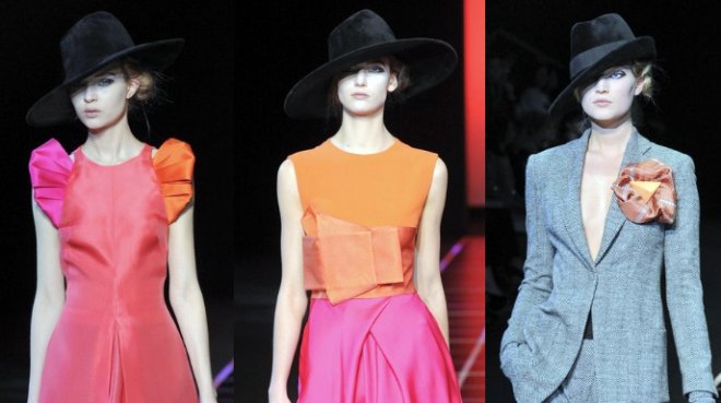 chapeaux Giorgio Armani automne-hiver 2024-2025