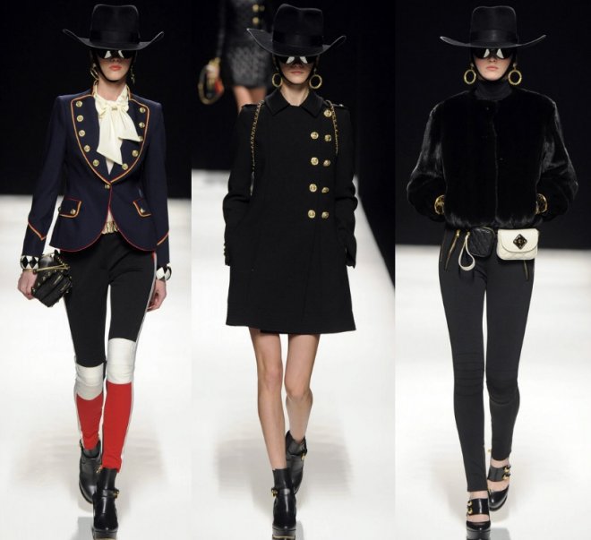 Chapeau de cowboy noir Moschino automne-hiver 2024-2025