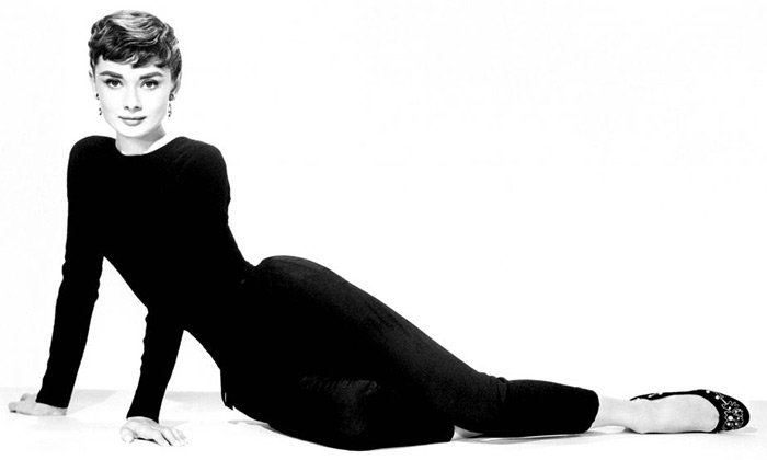 Actress Audrey Hepburn and stylish ballet flats photos