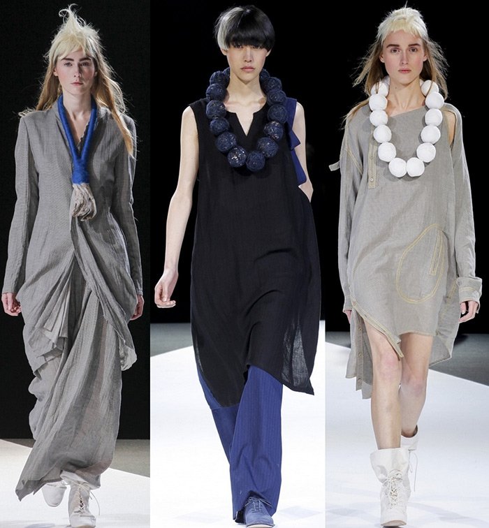 fashionable women's clothing Yohji Yamamoto spring-summer 2024