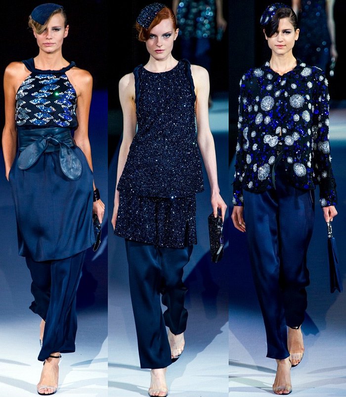 fashionable women's clothing Giorgio Armani spring-summer 2024