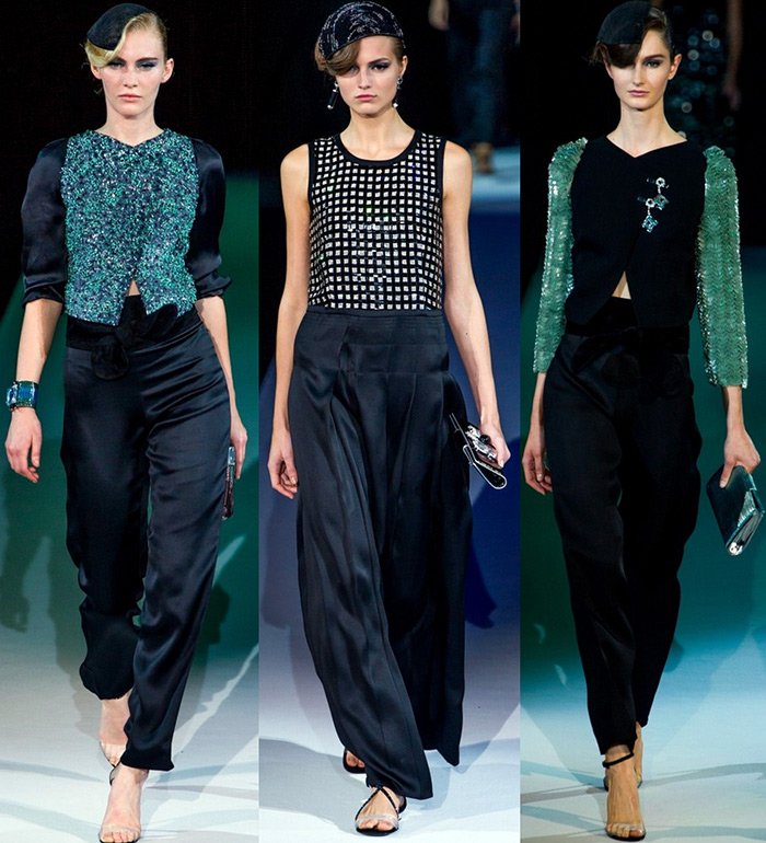 fashionable women's clothing Giorgio Armani spring-summer 2024