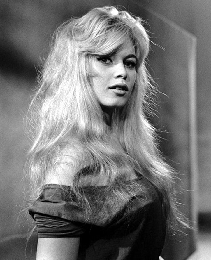 Brigitte Bardot black and white photo