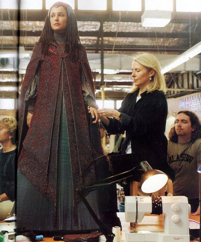 Padmé Amidala Naberrie dress fitting