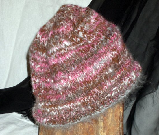 Knitted Angora Hat