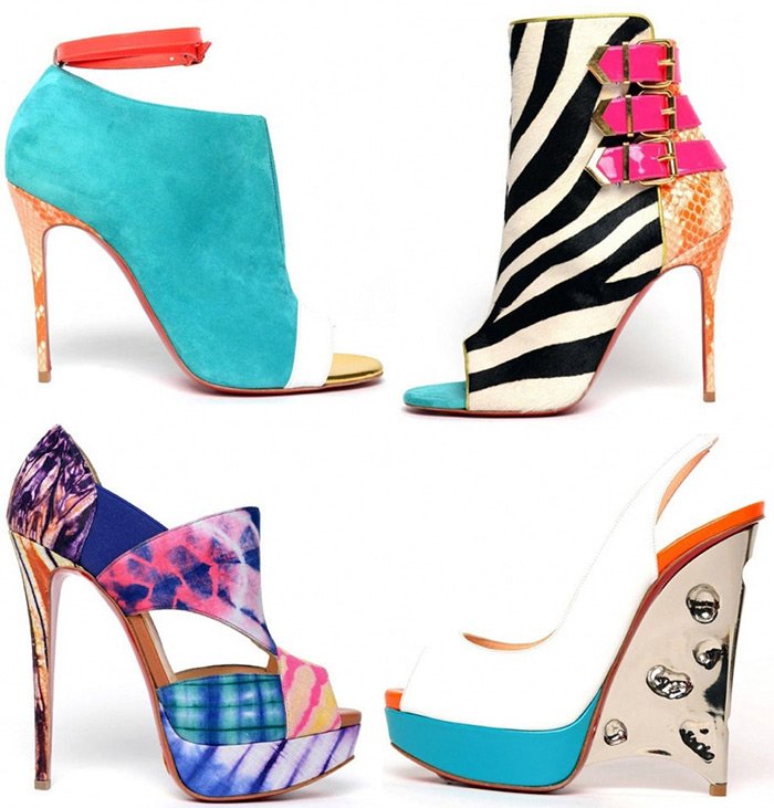 Fashionable women's shoes of bright colors, spring-summer 2024 photo