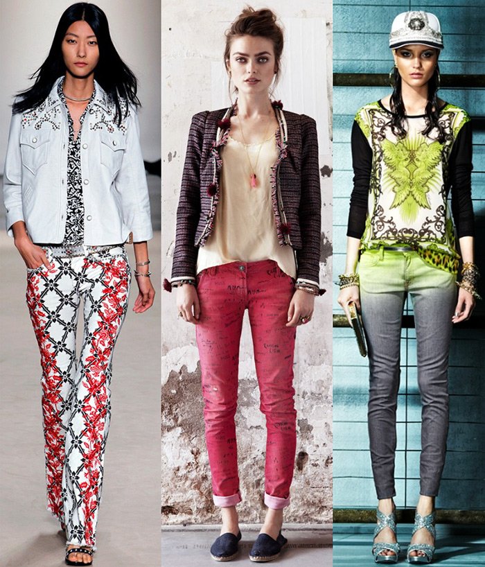 Fashionable women's jeans 2024, photo