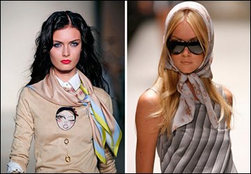 How to wear fine fabric scarves