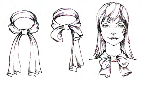 How beautiful to wear a scarf bow option