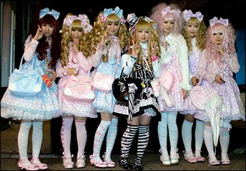 Japanese girls in lolita style