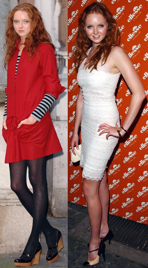 Lily Cole's clothing style, photo