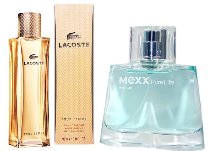 fragrances Lacoste Pour Femme, Mexx Pure Life Woman