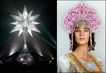 Beauties with Swarovski crystals and Russian style