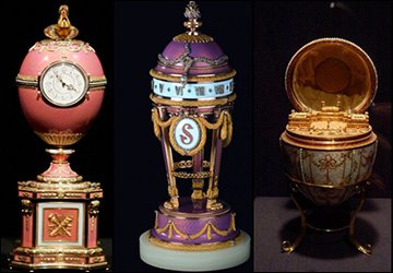 Easter eggs by Carl Faberge