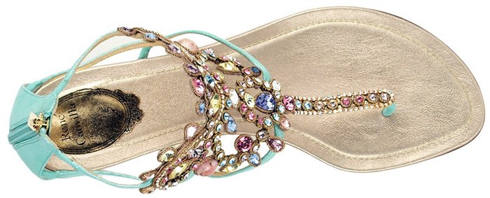 Fashionable sandals 2024, rhinestones photos