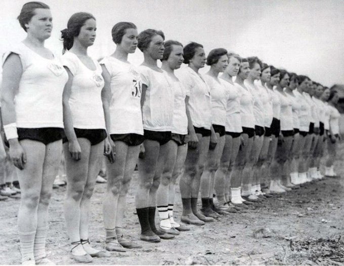 Soviet photo, women and workouts, sports, fitness